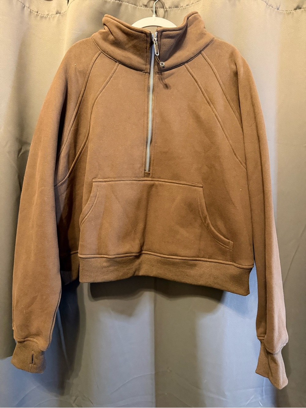 Trendy Queen Cropped Half-Zip Pullover
